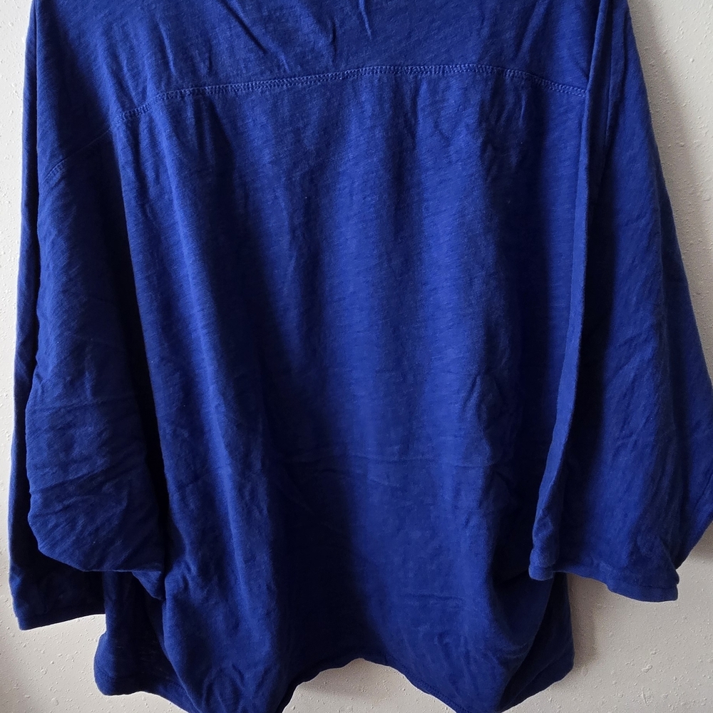 Pressbox Blue Florida Cropped Short Sleeve Tee - Picture 3 of 3